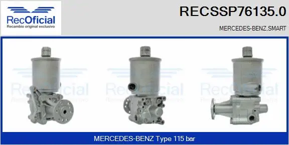 Pompe hydraulique, direction RECOFICIAL RECSSP76135.0