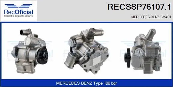 Pompe hydraulique, direction RECOFICIAL RECSSP76107.1