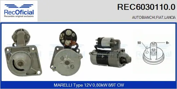 Démarreur RECOFICIAL REC6030110.0