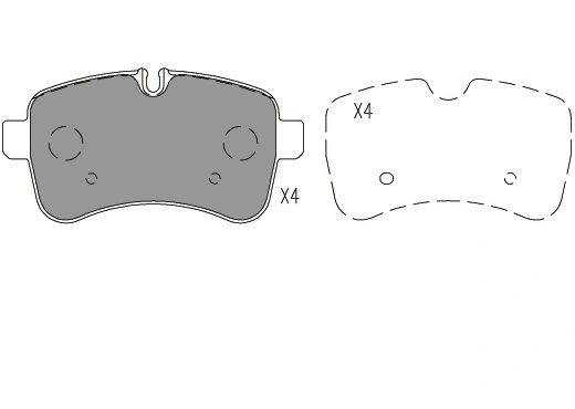 Kit de plaquettes de frein, frein à disque KLAXCAR FRANCE 24077z