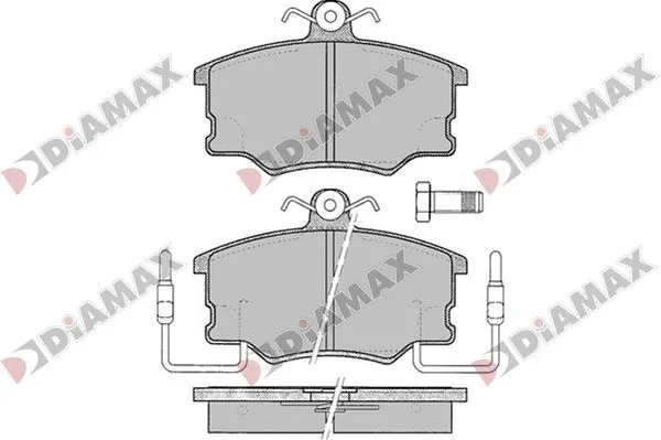 Kit de plaquettes de frein, frein à disque DIAMAX N09786