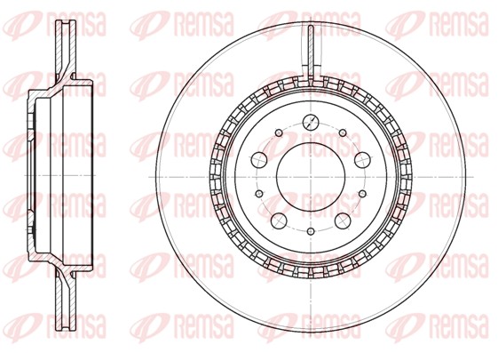 Disque de frein REMSA 6777.10