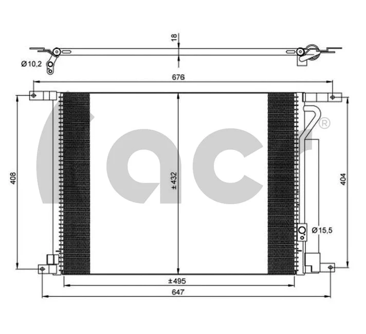 Condenseur, climatisation ACR 300702