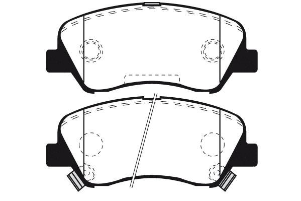 Kit de plaquettes de frein, frein à disque Technika 01862A