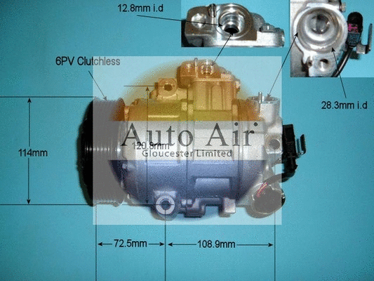 Compresseur, climatisation AUTO AIR GLOUCESTER 14-9718R
