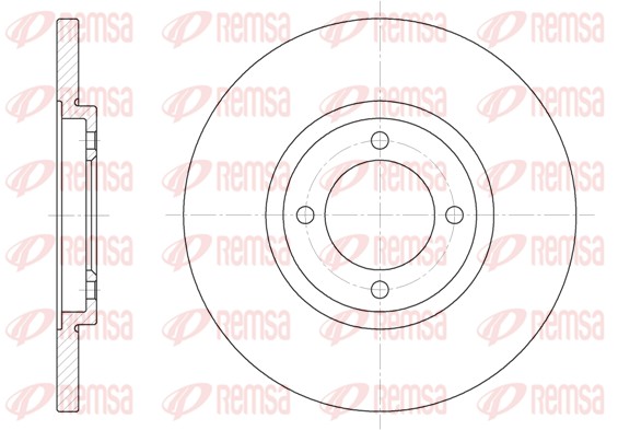 Disque de frein REMSA 6362.00