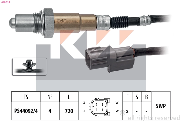 Sonde lambda KW 498 514