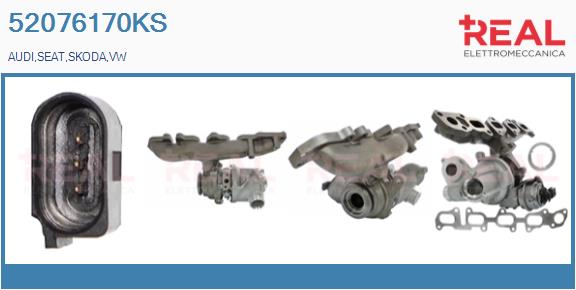 Turbocompresseur, suralimentation REAL 52076170KS