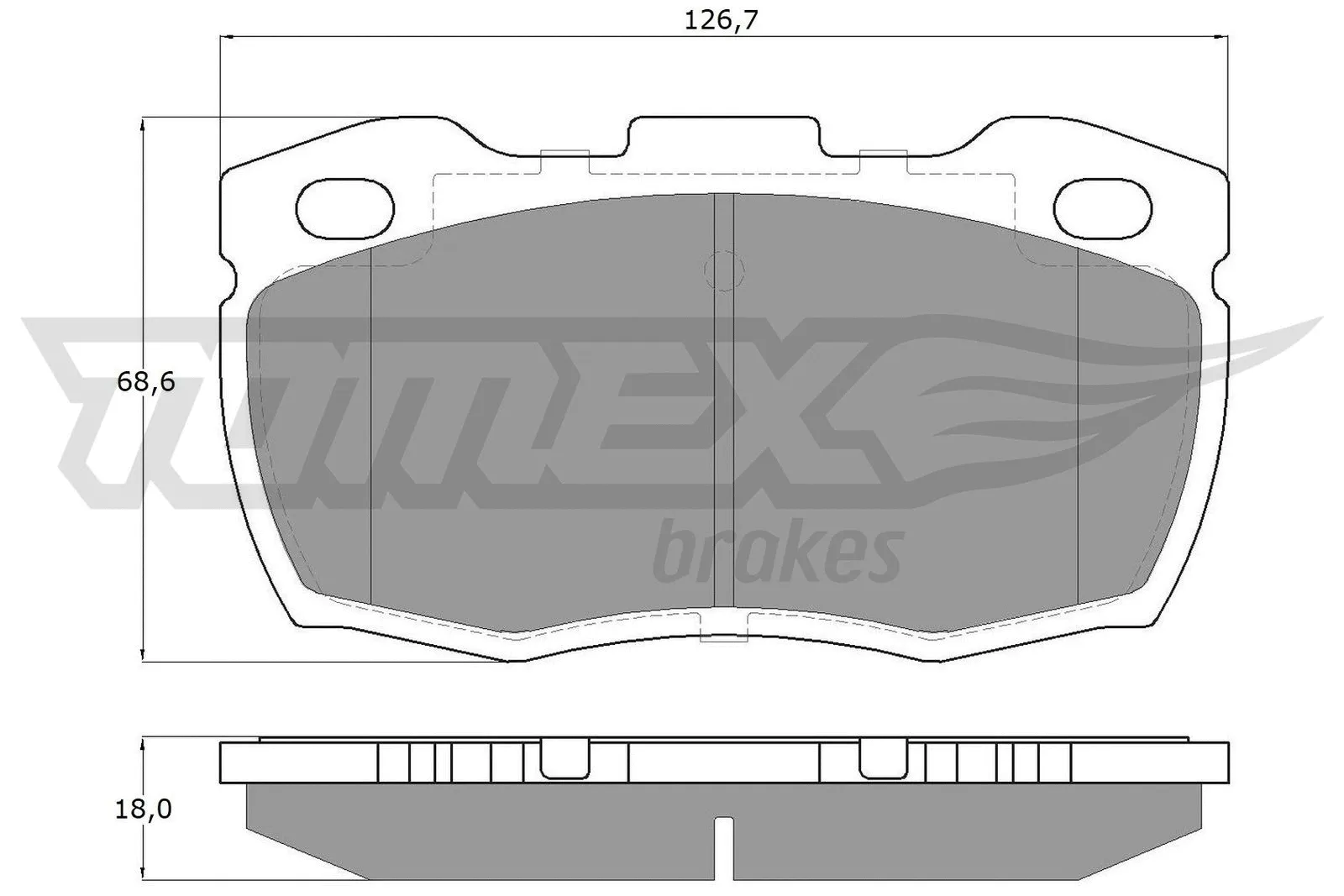 Kit de plaquettes de frein, frein à disque TOMEX Brakes TX 19-23