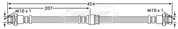 Flexible de frein BORG & BECK BBH7104