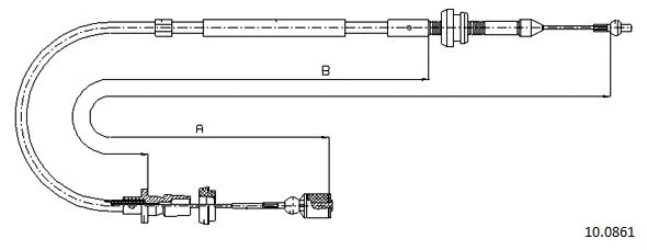 Câble d'accélération CABOR 10.0861