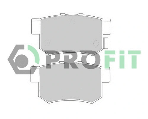 Kit de plaquettes de frein, frein à disque PROFIT 5000-0956