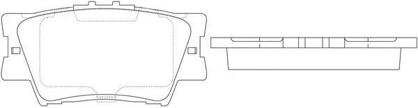 Kit de plaquettes de frein, frein à disque SB BP21522
