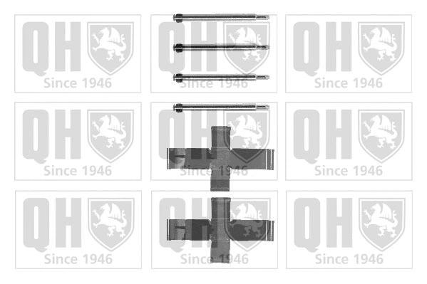 Kit d'accessoires, plaquette de frein à disque QUINTON HAZELL BFK607