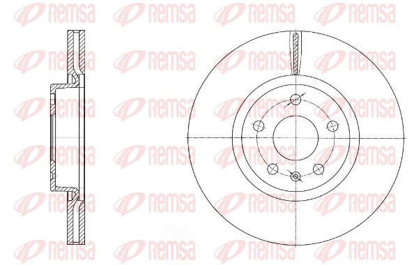 Disque de frein REMSA 6972.10
