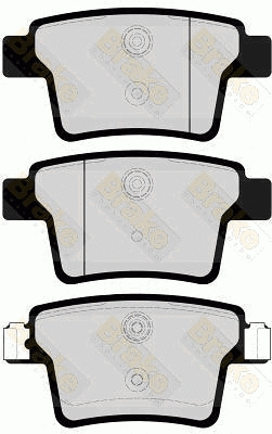 Kit de plaquettes de frein, frein à disque Brake ENGINEERING PA1669