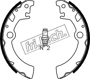 Jeu de mâchoires de frein fri.tech. 1111.242