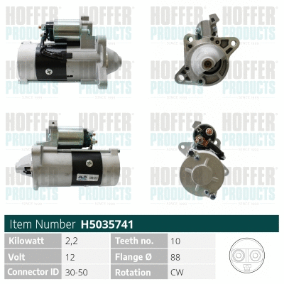 Démarreur HOFFER H5035741