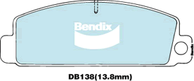 Kit de plaquettes de frein, frein à disque BENDIX-SEA DB138 GCT