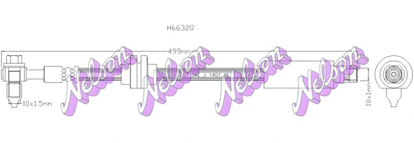 Flexible de frein KAWE H6632Q