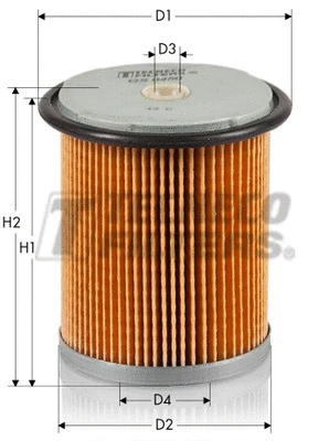 Filtre à carburant TECNECO FILTERS GS0449