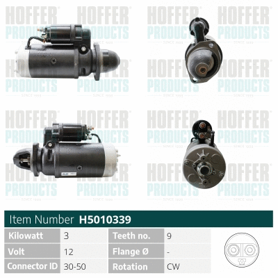 Démarreur HOFFER H5010339
