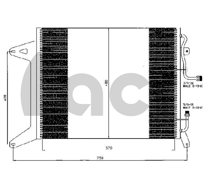 Condenseur, climatisation ACR 300498