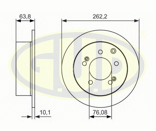 Disque de frein G.U.D. GDB110362