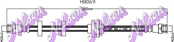 Flexible de frein BROVEX-NELSON H8069