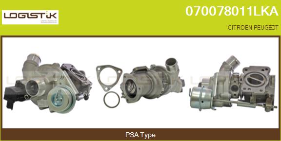 Turbocompresseur, suralimentation LGK 070078011LKA