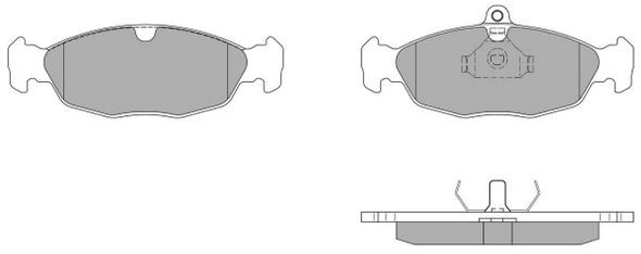Kit de plaquettes de frein, frein à disque FREMAX FBP-0758