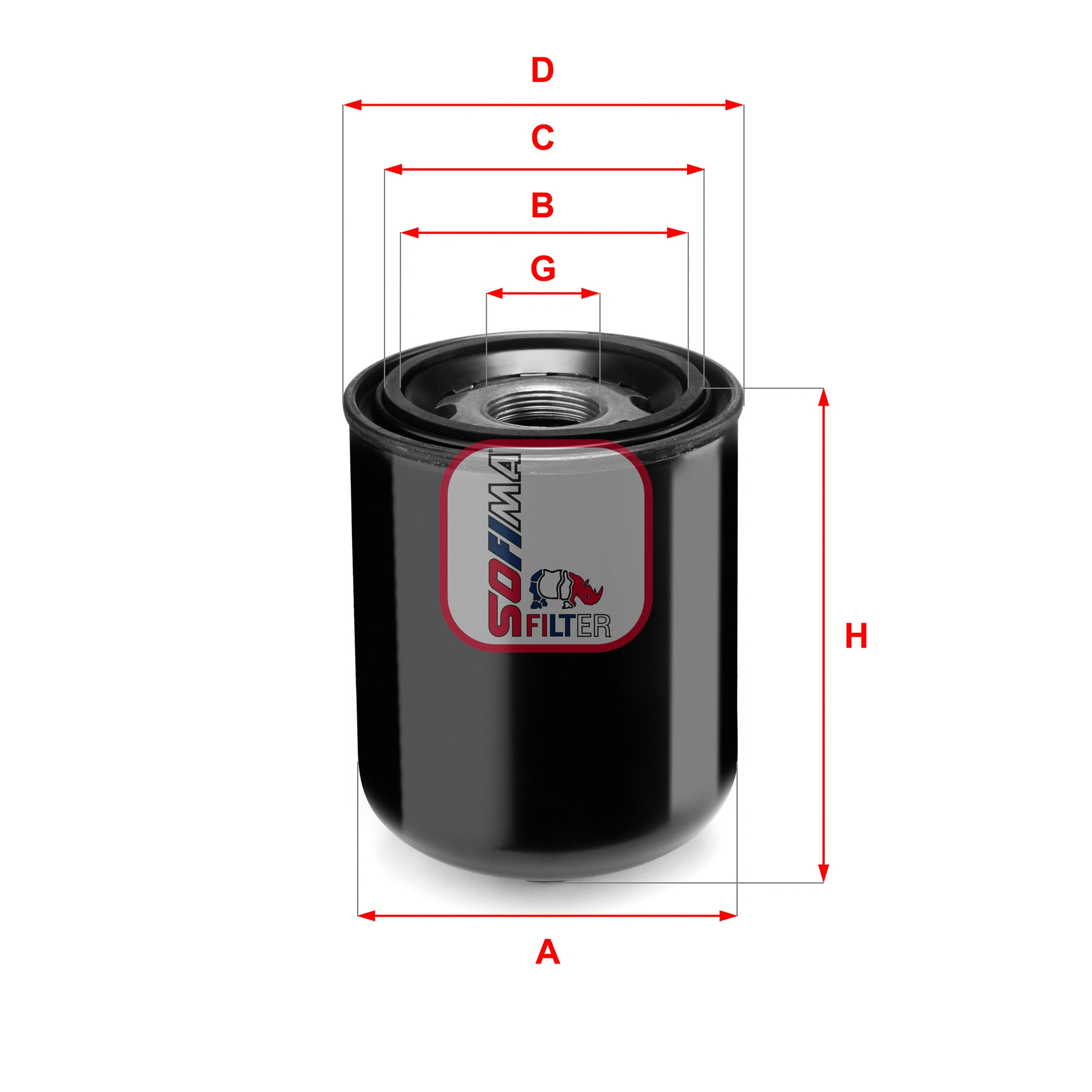 Cartouche de dessicateur, système d'air comprimé SOFIMA S 7344 A