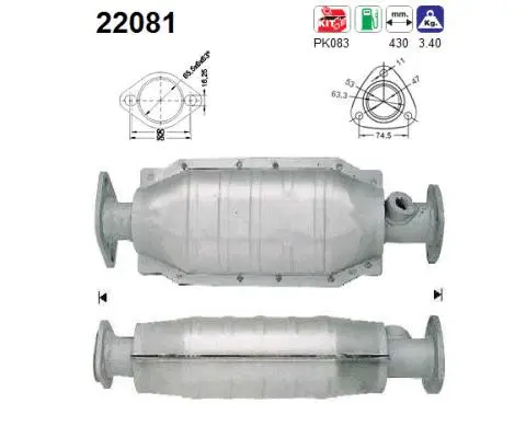 Catalyseur AS 22081