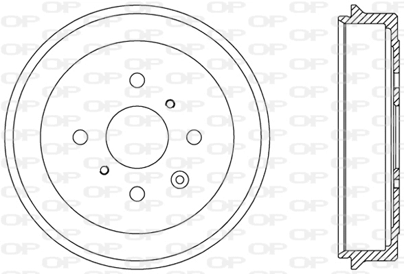 Tambour de frein OPEN PARTS BAD9071.10