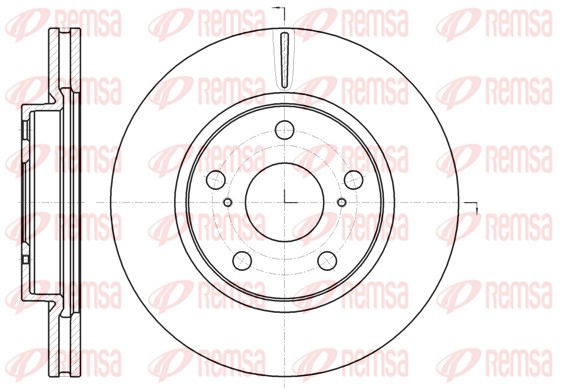 Disque de frein REMSA 61077.10