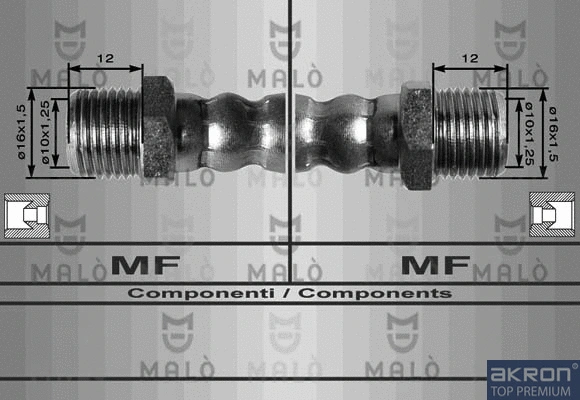Flexible de frein AKRON-MALÒ 8021