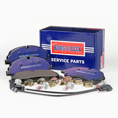 Kit de plaquettes de frein, frein à disque BORG & BECK BBP2514