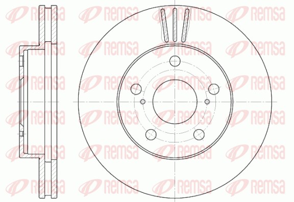 Disque de frein REMSA 6580.10