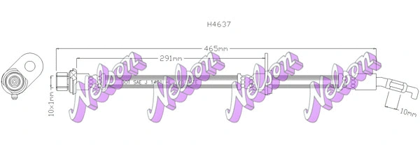 Flexible de frein KAWE H4637