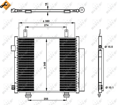 Condenseur, climatisation NRF 350337