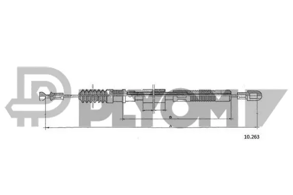 Tirette à câble, commande d'embrayage PLYOM P761895