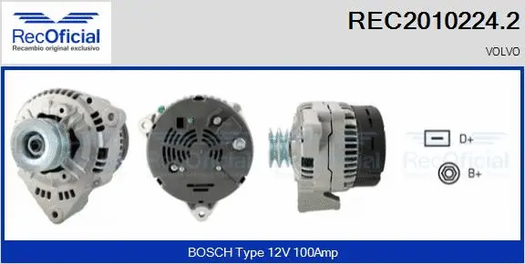 Alternateur RECOFICIAL REC2010224.2
