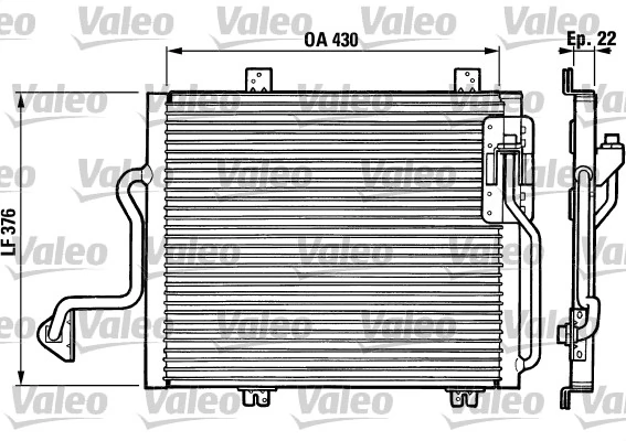Condenseur, climatisation VALEO 816863