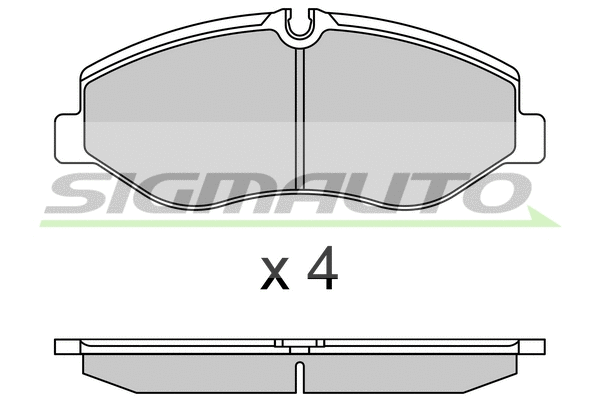 Kit de plaquettes de frein, frein à disque SIGMAUTO SPB733