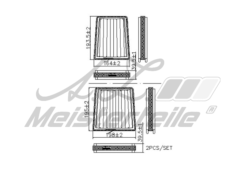 Filtre, air de l'habitacle A.Z. Meisterteile AZMT-41-010-1747