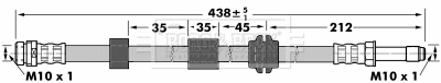 Flexible de frein BORG & BECK BBH6980