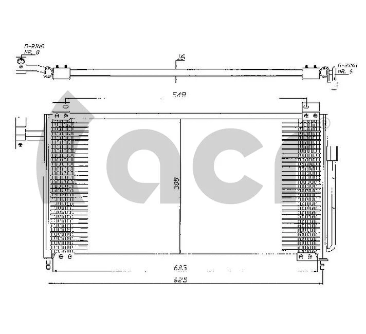 Condenseur, climatisation ACR 300372