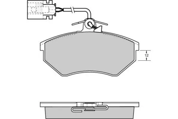 Kit de plaquettes de frein, frein à disque E.T.F. 12-0638