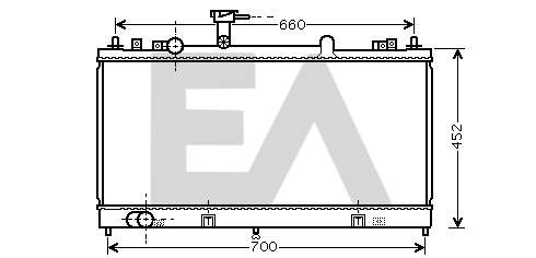 Radiateur, refroidissement du moteur EACLIMA 31R52065