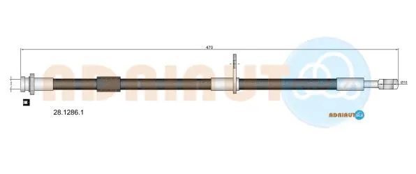 Flexible de frein ADRIAUTO 28.1286.1